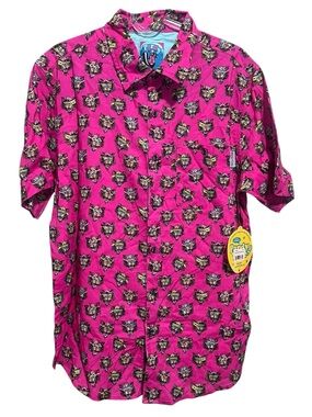 NWT Pardy Time Kool Kats Men's Woven Hawaiian Shirt Size Small